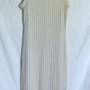 Universal Thread Ribbed Midi Dress - Light Tan